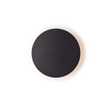 ΕΠΙΤΟΙΧΟ Φ/Σ LED 15W 3000Κ ΜΑΥΡΟ MDF ΚΥΚΛΟΣ Φ30ΧΗ3,6CM ECLIPSE