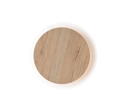 ΕΠΙΤ Φ/Σ LED 15W 3000Κ ΑΠΟΧΡ.ΑΝΟΙΧΤ ΞΥΛ MDF ΚΥΚΛ Φ30XH3,6CM ECLIPSE