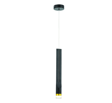 ΚΡΕΜΑΣΤΟ Φ/Σ LED 5W 3000K 300LM ESTRELA ΜΑΥΡΟ ΜΕΤ/ΚΟ IP20 D6XH228CM
