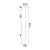 ΚΡΕΜΑΣΤΟ Φ/Σ LED 5W 3000K 300LM ESTRELA ΛΕΥΚΟ ΜΕΤ/ΚΟ IP20 D6XH228CM