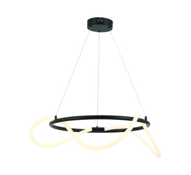 ΚΡΕΜΑΣΤΟ Φ/Σ LED 36W 3000K 2100LM KYMA ΜΑΥΡΟ ΜΕΤ/ΚΟ IP20 D60XH230CM