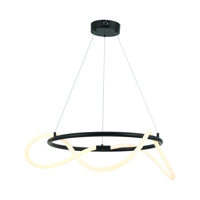 ΚΡΕΜΑΣΤΟ Φ/Σ LED 36W 3000K 2100LM KYMA ΜΑΥΡΟ ΜΕΤ/ΚΟ IP20 D60XH230CM