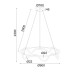 ΚΡΕΜΑΣΤΟ Φ/Σ LED 36W 3000K 2100LM KYMA ΜΑΥΡΟ ΜΕΤ/ΚΟ IP20 D60XH230CM