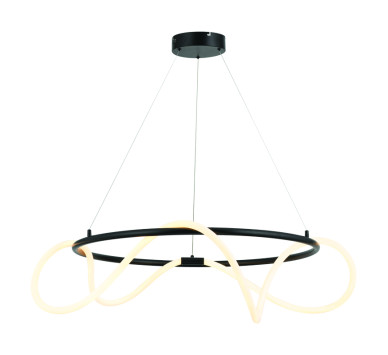 ΚΡΕΜΑΣΤΟ Φ/Σ LED 60W 3000K 3400LM KYMA ΜΑΥΡΟ ΜΕΤ/ΚΟ IP20 D80XH230CM