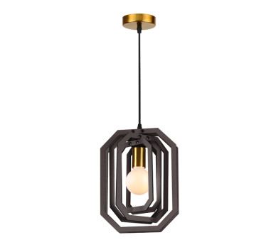 ΚΡΕΜΑΣΤΟ Φ/Σ 1ΧΕ27 ΣΚ.ΚΑΦΕ ΔΕΡΜΑ MDF D24XH100CM TRITON