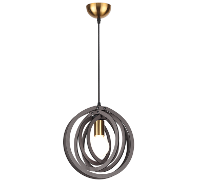 ΚΡΕΜΑΣΤΟ Φ/Σ 1ΧΕ27 ΣΚ.ΚΑΦΕ ΔΕΡΜΑ MDF D29XH100CM TRITON
