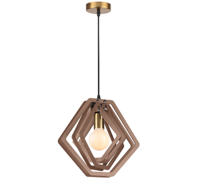 ΚΡΕΜΑΣΤΟ Φ/Σ 1ΧΕ27 ΑΝ.ΚΑΦΕ ΔΕΡΜΑ MDF D34XH100CM TRITON
