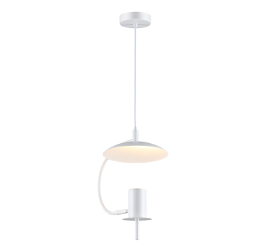 NETTO ΚΡΕΜΑΣΤΟ Φ/Σ 1ΧGU10 ΛΕΥΚΟ ΜΕΤΑΛΛΙΚΟ D25X20XH100CM PARACHUTE