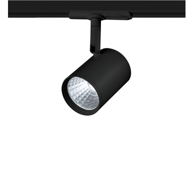 BLACK LED TRACK LIGHT 7W 3000K 2WIRES 24° 700LM 230V Ra80