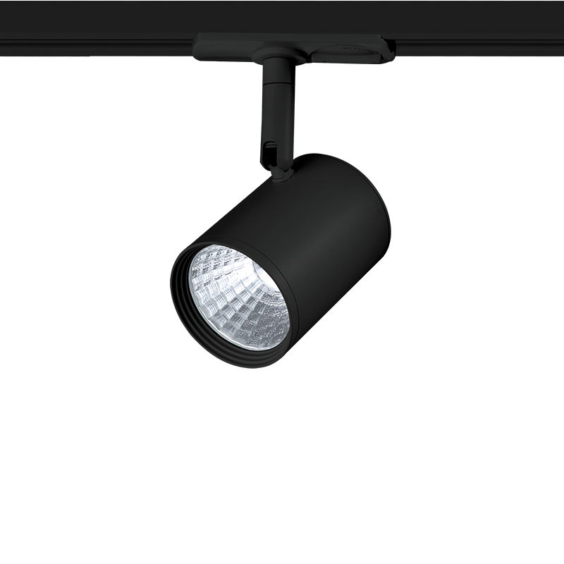 BLACK LED TRACK LIGHT 7W 3000K 2WIRES 24° 700LM 230V Ra80
