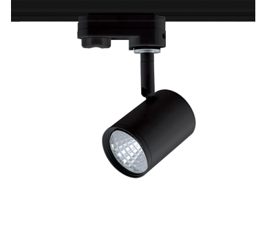 BLACK LED TRACK LIGHT 7W 3000K 4WIRES 24° 700LM 230V Ra80