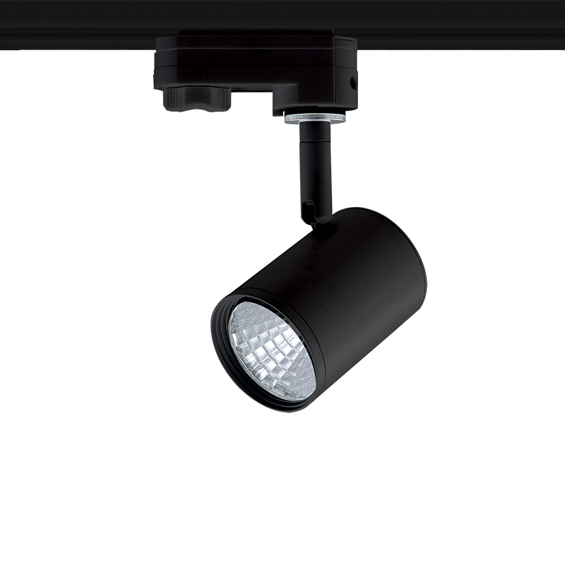 BLACK LED TRACK LIGHT 7W 3000K 4WIRES 24° 700LM 230V Ra80