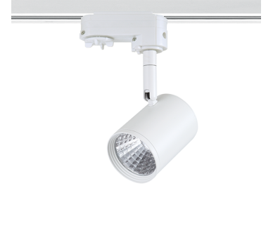 WHITE LED TRACK LIGHT 7W 3000K 4WIRES 24° 700LM 230V Ra80
