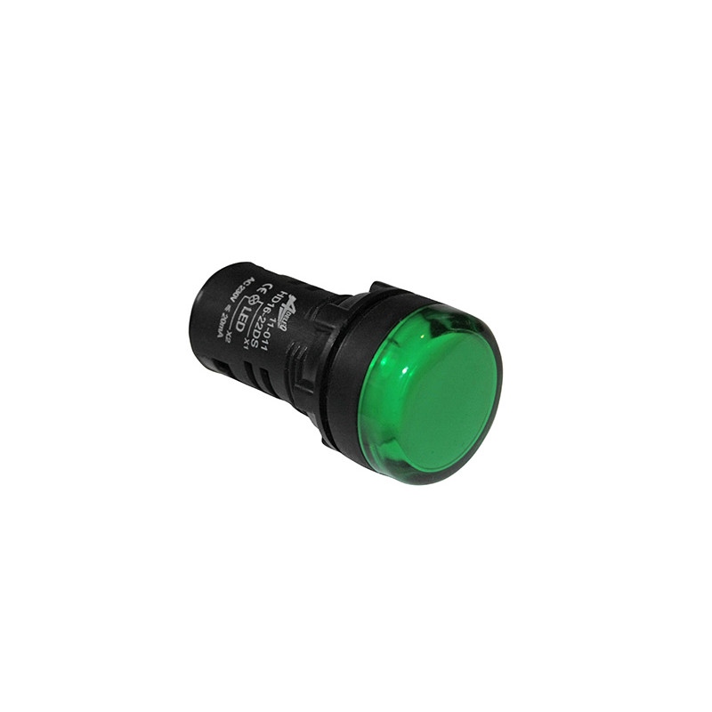 ΕΝΔΕΙΚΤΙΚΗ ΛΥΧΝΙΑ ΠΙΝΑΚΟΣ LED Φ22mm 230V ΠΡΑΣΙΝΗ