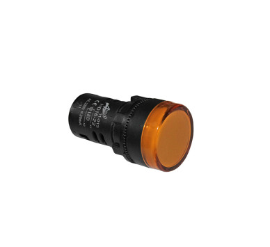 ΕΝΔΕΙΚΤΙΚΗ ΛΥΧΝΙΑ ΠΙΝΑΚΟΣ LED Φ22mm 230V ΠΟΡΤΟΚΑΛΙ