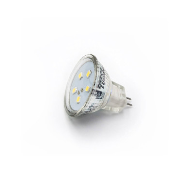 LED ΛΑΜΠΑ MR11 ΓΥΑΛΙΝΟ 2W 12VAC/DC 105° ΘΕΡΜΟ 3000Κ