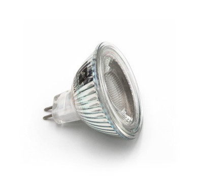 LED ΛΑΜΠΑ MR16 ΓΥΑΛΙΝΟ 5W 12VAC/DC 38° ΘΕΡΜΟ 3000Κ