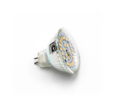LED ΛΑΜΠΑ MR16 ΓΥΑΛΙΝΟ 5W 12VAC/DC 105° ΝΤΙΜΑΡΙΖΟΜΕΝΟ ΘΕΡΜΟ