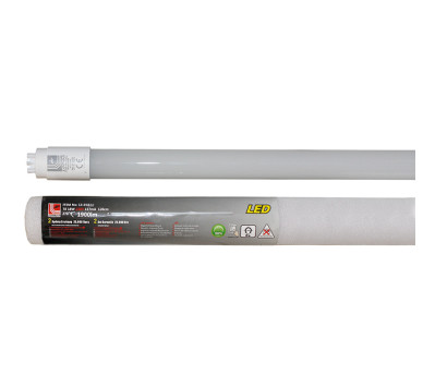 LED ΛΑΜΠΑ ΓΥΑΛΙΝΗ T8 120cm 18W 230V ΔΙΠΛΗΣ ΤΡΟΦΟΔΟΣ. ΘΕΡΜΟ