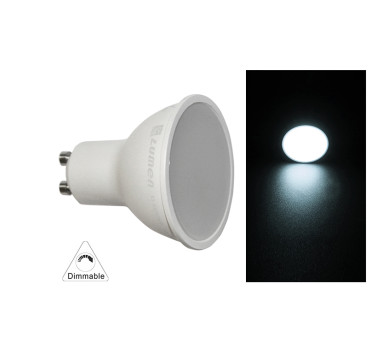 LED ΛΑΜΠΑ GU10 5W 230V 105° ΝΤΙΜΑΡΙΖΟΜΕΝΟ ΨΥΧΡΟ 6200Κ