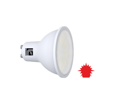 LED ΛΑΜΠΑ GU10 5W 230V 105° ΚΟΚΚΙΝΟ