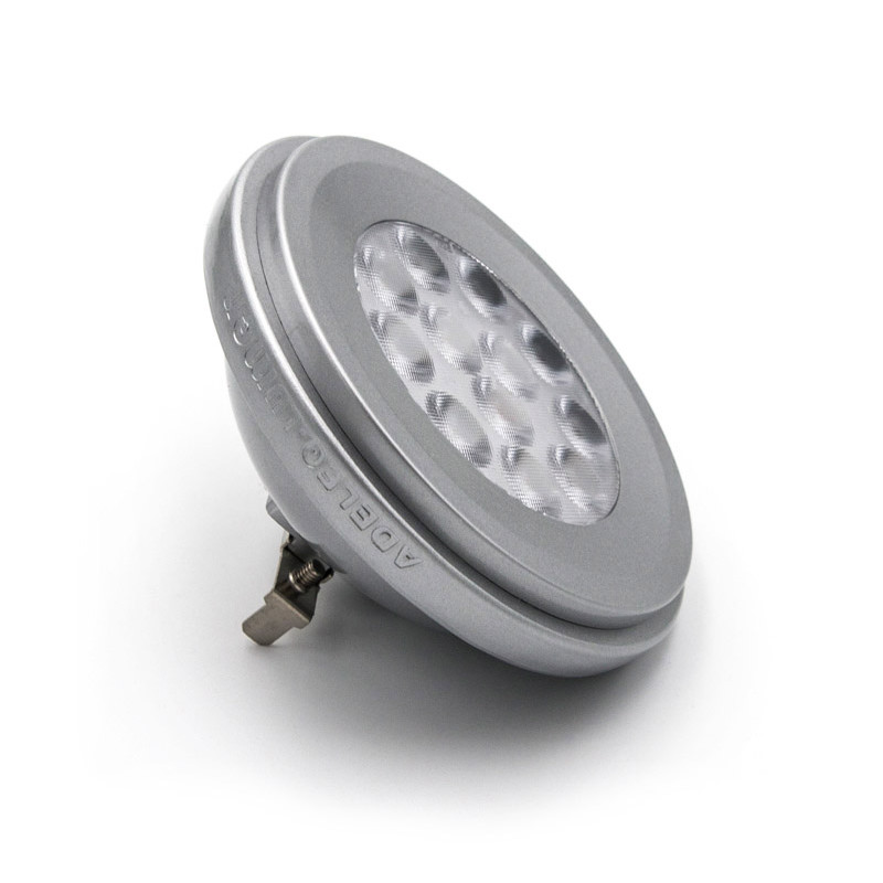 LED ΛΑΜΠΑ ΑΛΟΥΜΙΝΙΟΥ AR111 12W 12VAC/DC ΝΤΙΜΑΡΙΖΟΜΕΝΗ 36° ΘΕΡΜΟ
