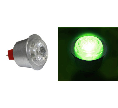LED ΛΑΜΠΑ ΙΣΧΥΟΣ MR11 1W 12VAC/DC 30° ΠΡΑΣΙΝΗ