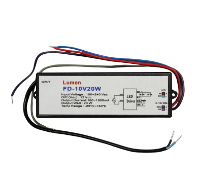 ΤΡΟΦΟΔΟΤΙΚΟ ΓΙΑ ΛΑΜΠΕΣ LED ΝΤΙΜΑΡΙΖΟΜΕΝΟ 1-10V 20W 230V/12V