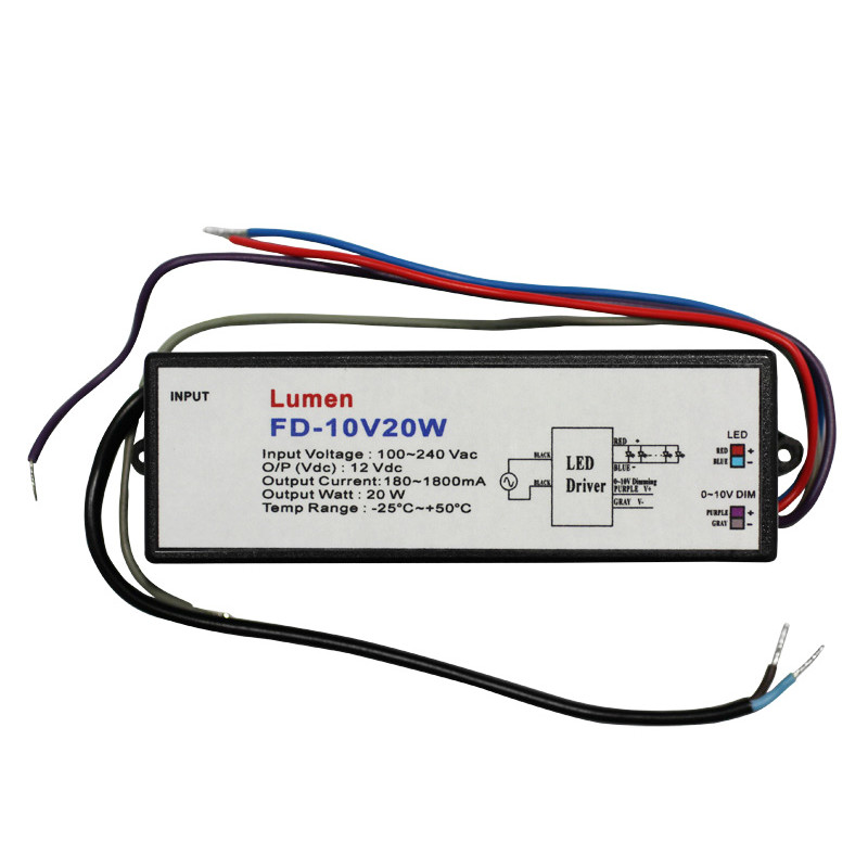 ΤΡΟΦΟΔΟΤΙΚΟ ΓΙΑ ΛΑΜΠΕΣ LED ΝΤΙΜΑΡΙΖΟΜΕΝΟ 1-10V 20W 230V/12V