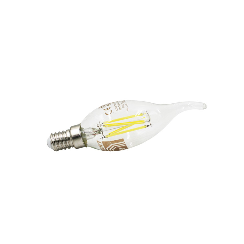 LED ΛΑΜΠΑ COG ΚΕΡΑΚΙ ΔΙΑΦΑΝΟ ΜΕ ΜΥΤΗ Ε14 4W ΝΤΙΜΑΡΙΖ ΘΕΡΜΟ
