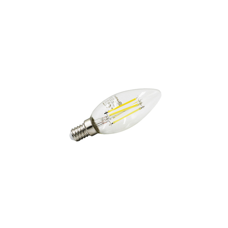 LED ΛΑΜΠΑ COG ΚΕΡΑΚΙ ΔΙΑΦΑΝΟ Ε14 4W 230V ΛΕΥΚΟ