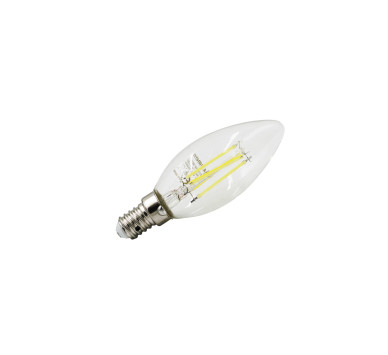 LED ΛΑΜΠΑ COG ΚΕΡΑΚΙ ΔΙΑΦΑΝΟ Ε14 6W 230V ΨΥΧΡΟ