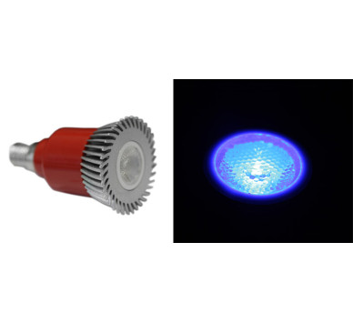 LED ΛΑΜΠΑ ΙΣΧΥΟΣ E14 3W 230V 1 Led 30° ΜΠΛΕ