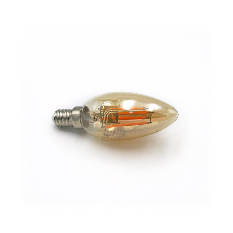 LED ΛΑΜΠΑ COG ΚΕΡΑΚΙ Ε14 4W 230V ΜΕΛΙ 2200K