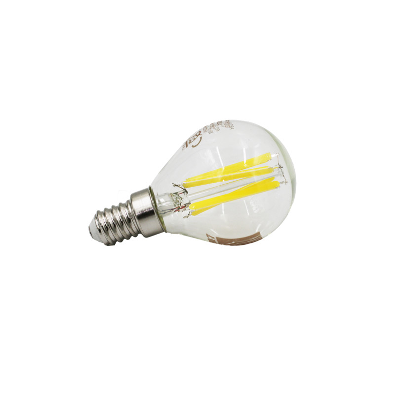 LED ΛΑΜΠΑ COG ΣΦΑΙΡΙΚΟ ΔΙΑΦΑΝΟ Ε14 6W ΝΤΙΜΑΡΙΖΟΜΕΝΟ ΘΕΡΜΟ