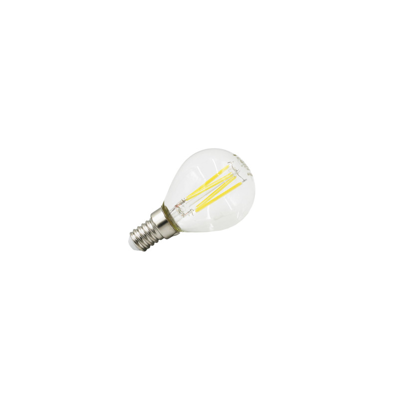 LED ΛΑΜΠΑ COG ΣΦΑΙΡΙΚΟ ΔΙΑΦΑΝΟ Ε14 6W 230V ΛΕΥΚΟ