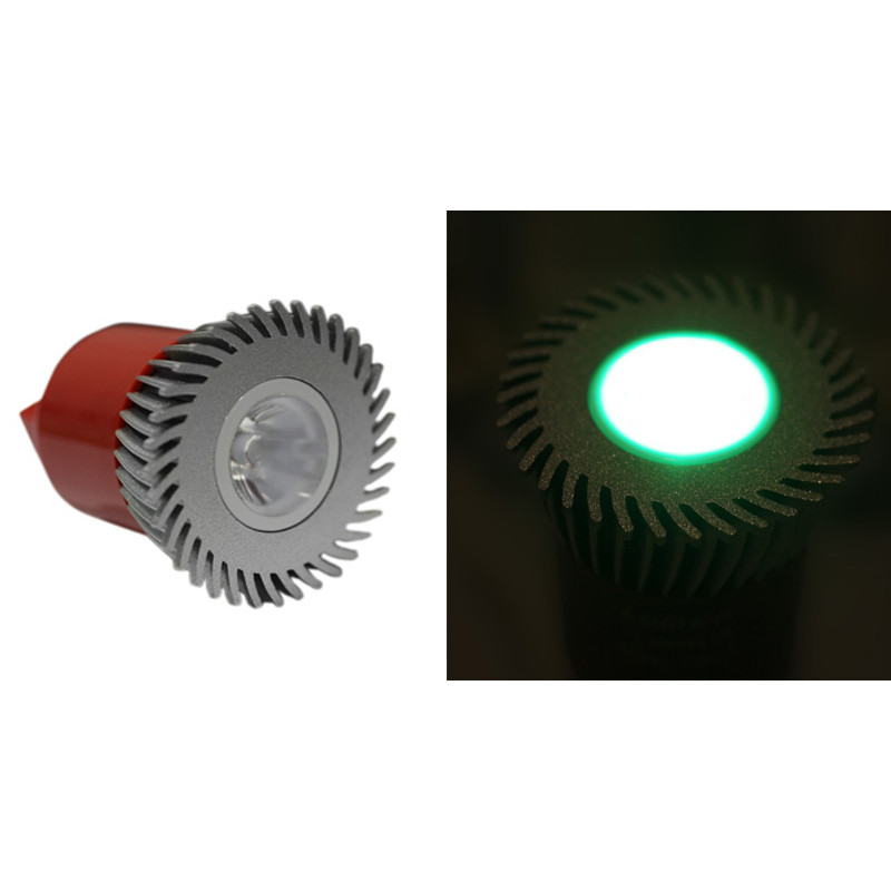 LED ΛΑΜΠΑ ΙΣΧΥΟΣ MR16 3W 230V 1 Led 10° ΠΡΑΣΙΝΗ