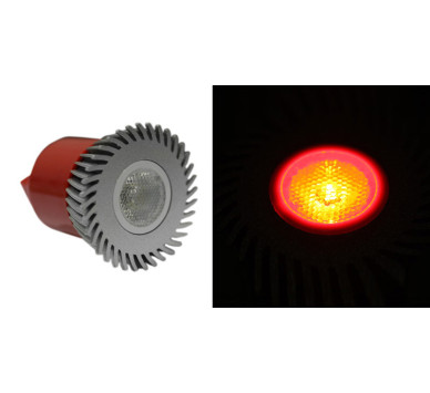 LED ΛΑΜΠΑ ΙΣΧΥΟΣ MR16 3W 230V 1 Led 30° ΚΟΚΚΙΝΗ