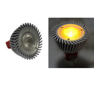 LED ΛΑΜΠΑ ΙΣΧΥΟΣ MR16 3W 12VAC/DC 1 Led NTIMΑΡ.10° ΠΟΡΤΟΚΑΛΙ