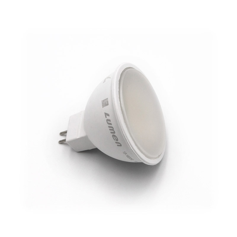 LED ΛΑΜΠΑ MR16 5W 12VAC/DC 105° ΨΥΧΡΟ 6200Κ