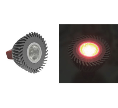 LED ΛΑΜΠΑ ΙΣΧΥΟΣ MR16 3W 12VAC/DC 1 Led 30° ΚΟKKINΗ