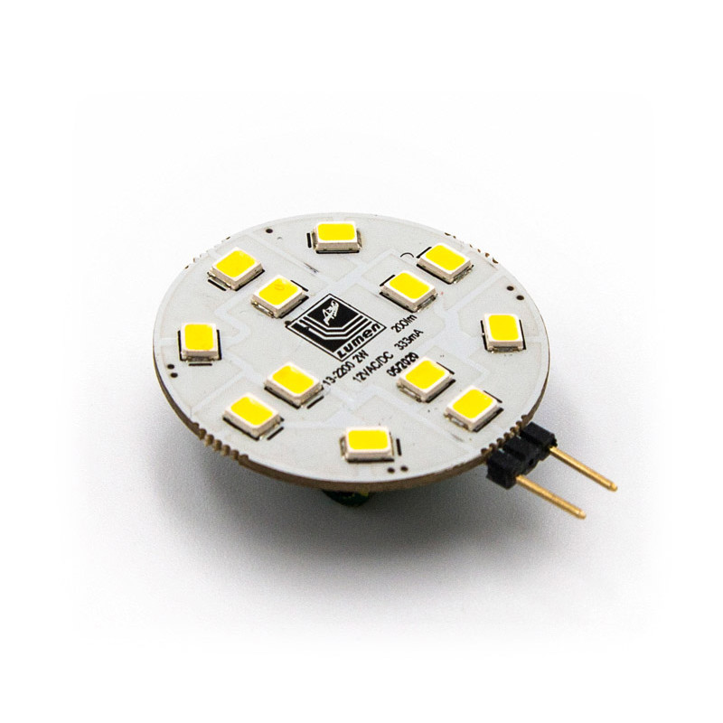 LED ΛΑΜΠΑ SMD G4 2W 12VAC/DC ΓΙΑ ΣΠΟΤ ΘΕΡΜΟ 3000Κ