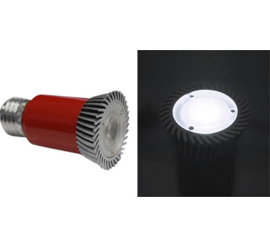 LED ΛΑΜΠΑ ΙΣΧΥΟΣ Ε27 3W 230V 1 Led ΕΝΑΛ.ΦΑΚΟ 30° ΨΥΧΡΟ 6200Κ