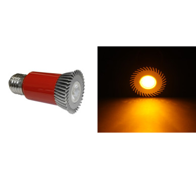 LED ΛΑΜΠΑ ΙΣΧΥΟΣ Ε27 3W 230V 1 Led ΕΝΑΛ.ΦΑΚΟ 30° ΠΟΡΤΟΚΑΛΙ