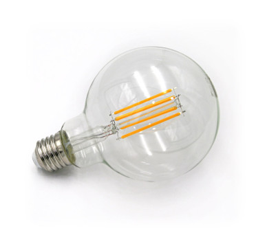 LED ΛΑΜΠΑ COG GLOBE Φ95 ΔΙΑΦΑΝΟ Ε27 8W ΝΤΙΜΑΡΙΖΟΜΕΝΟ ΘΕΡΜΟ