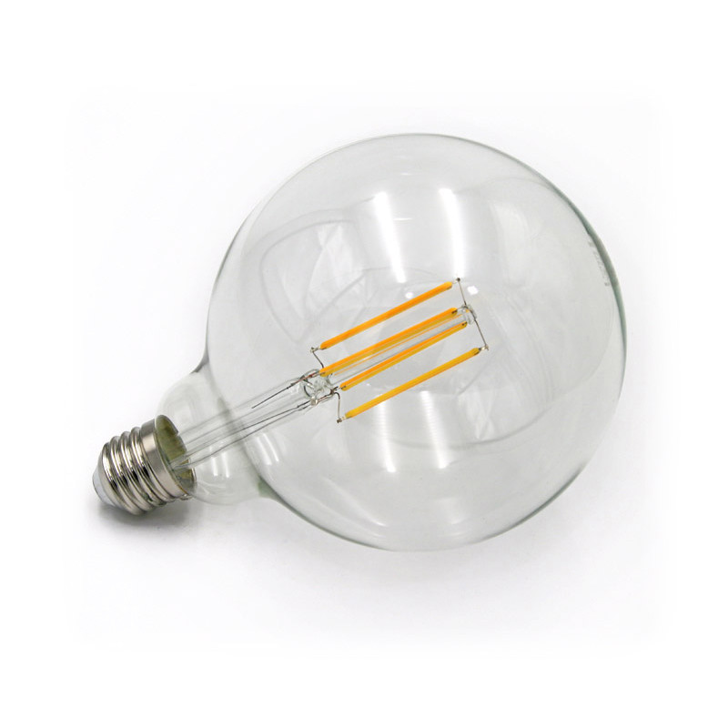 LED ΛΑΜΠΑ COG GLOBE Φ125 ΔΙΑΦΑΝΟ Ε27 8W ΝΤΙΜΑΡΙΖΟΜΕΝΟ ΘΕΡΜΟ