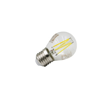 LED ΛΑΜΠΑ COG ΣΦΑΙΡΙΚΟ ΔΙΑΦΑΝΟ Ε27 4W 230V ΘΕΡΜΟ