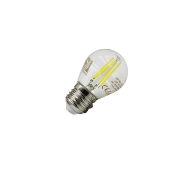 LED ΛΑΜΠΑ COG ΣΦΑΙΡΙΚΟ ΔΙΑΦΑΝΟ Ε27 4W 230V ΛΕΥΚΟ