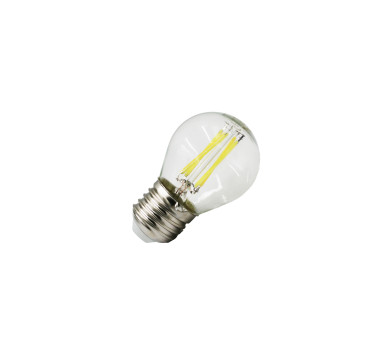LED ΛΑΜΠΑ COG ΣΦΑΙΡΙΚΟ ΔΙΑΦΑΝΟ Ε27 6W 230V ΨΥΧΡΟ