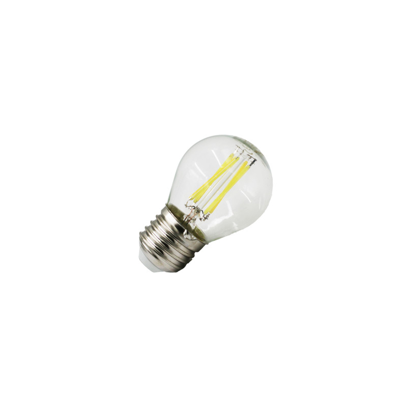 LED ΛΑΜΠΑ COG ΣΦΑΙΡΙΚΟ ΔΙΑΦΑΝΟ Ε27 6W 230V ΨΥΧΡΟ